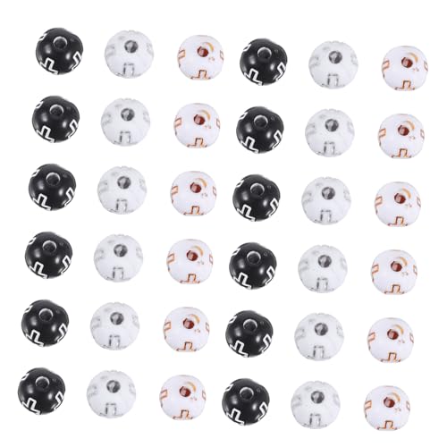 Runde Kreuzperlen für die Schmuckherstellung, vielseitige Abstandshalter für katholische Rosenkranz, Halsketten, Armbänder und Bastelprojekte, 300 Stück Runde Kreuzperlen für die Schmuckherstellung, vielseitige Abstandshalter für katholische Rosenkranz, Halsketten, Armbänder und Bastelprojekte, 300 Stück von PawwJoy