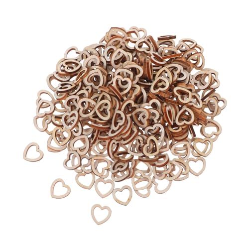 Unlackierte herzförmige Holzornamente, Bastelbedarf, 1,50 x 1,50 x 0,20 cm, Naturholzherzen für Valentinstag, Hochzeiten und Heimdekoration, 300 Stück Unlackierte herzförmige Holzornamente, Bastelbedarf, 1,50 x 1,50 x 0,20 cm, Naturholzherzen für Valentinstag, Hochzeiten und Heimdekoration, 300 Stück von PawwJoy