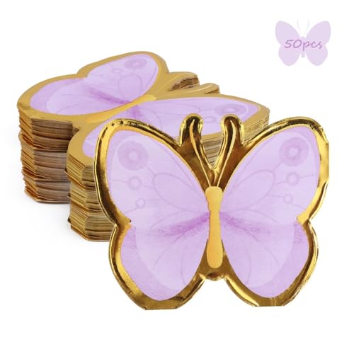 Paxrmuky 50 Stück Schmetterling Servietten, Schmetterlinge Deko Partygeschirr für Kinder Mädchen Fee Geburtstag Party Paxrmuky 50 Stück Schmetterling Servietten, Schmetterlinge Deko Partygeschirr für Kinder Mädchen Fee Geburtstag Party von Paxrmuky