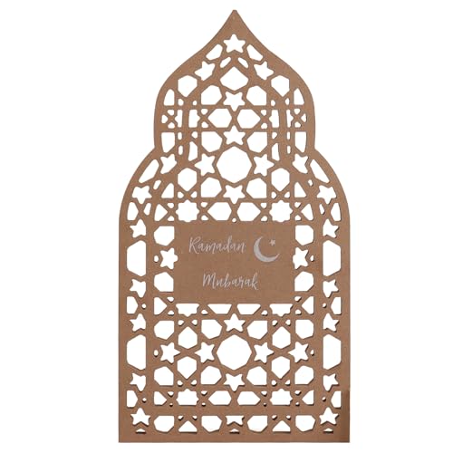 Paxrmuky Ramadan Mubarak Holzdekoration – Islamische Deko für Zuhause, Eid & Ramadan Feierlichkeiten (Ramadan Mubarak) von Paxrmuky