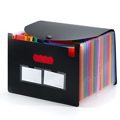 24 Fächer Administrative Papieraufbewahrung A4 Dokumentensortierer mit Deckel Tragbare Kunststoffkoffer mit Akkordeon Aktenordner Organizer 24 Fächer Administrative Papieraufbewahrung A4 Dokumentensortierer mit Deckel Tragbare Kunststoffkoffer mit Akkordeon Aktenordner Organizer von Pazzlas