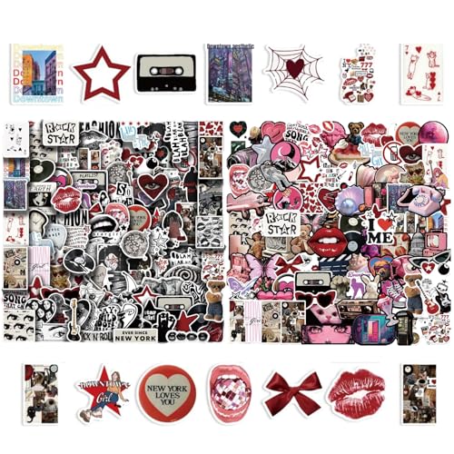 Sticker Aesthetic, Aesthetic Sticker, 200 Stück Vinyl-Aufkleber, Wasserfest, Für Wasserflasche Und Laptop, Y2K Deko, Stickers Set Aesthetics, Room Decor Y2K Sticker Aesthetic, Aesthetic Sticker, 200 Stück Vinyl-Aufkleber, Wasserfest, Für Wasserflasche Und Laptop, Y2K Deko, Stickers Set Aesthetics, Room Decor Y2K von PceGan