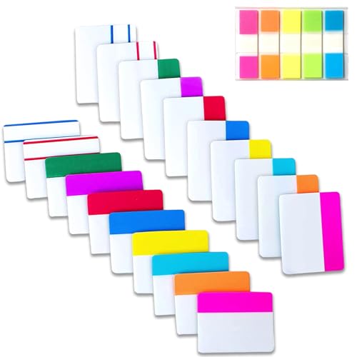 Seitenmarker Selbstklebend, Haftstreifen, 500 Stück Index Haftstreifen für Buchanmerkungen, Schulsachen, Haftnotizen für Bücher und Dokumente, Sticky Notes für Schulen und Büros Seitenmarker Selbstklebend, Haftstreifen, 500 Stück Index Haftstreifen für Buchanmerkungen, Schulsachen, Haftnotizen für Bücher und Dokumente, Sticky Notes für Schulen und Büros von PceGan
