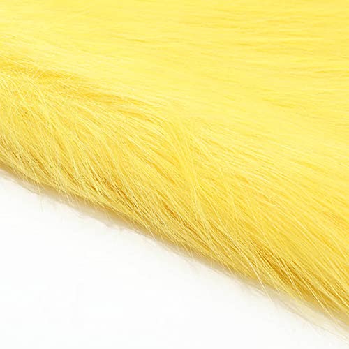 Plüschstoff, Langflor-Kunstfell, flauschiges Material, zuschneidbar, Plüsch, DIY, Handarbeit, Bastelbedarf zum Basteln, Nähen, Kostüme, Sitzkissen, Stuhlüberzug (Größe: 1,7 x 0,5 m, Farbe: Gelb) Plüschstoff, Langflor-Kunstfell, flauschiges Material, zuschneidbar, Plüsch, DIY, Handarbeit, Bastelbedarf zum Basteln, Nähen, Kostüme, Sitzkissen, Stuhlüberzug (Größe: 1,7 x 0,5 m, Farbe: Gelb) von Pceewtyt
