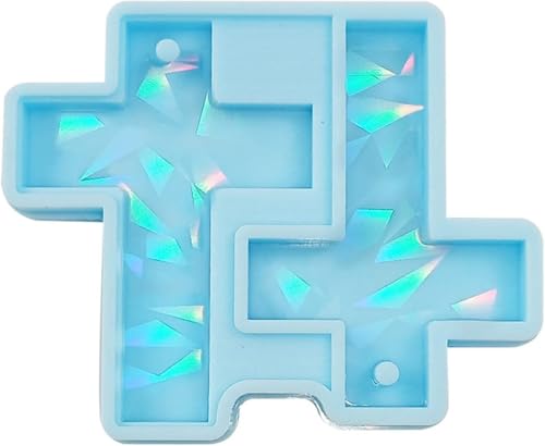 Silikonform mit blauem Kreuz, Ohrring-Anhänger, Schlüsselanhänger, Schmuck, Epoxidharz, Gießzubehör Silikonform mit blauem Kreuz, Ohrring-Anhänger, Schlüsselanhänger, Schmuck, Epoxidharz, Gießzubehör von Pchnfei