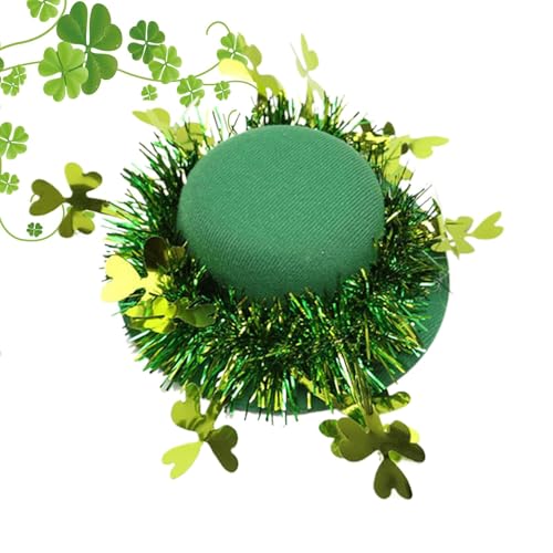 Pcingsia Grüner Zylinderhut für Erwachsene – Party-Kappen-Accessoire, grüner Hut Zubehör St. Patrick's Day Verkleidungs-Zylinder-Kostüm für Erwachsene und Jugendliche von Pcingsia