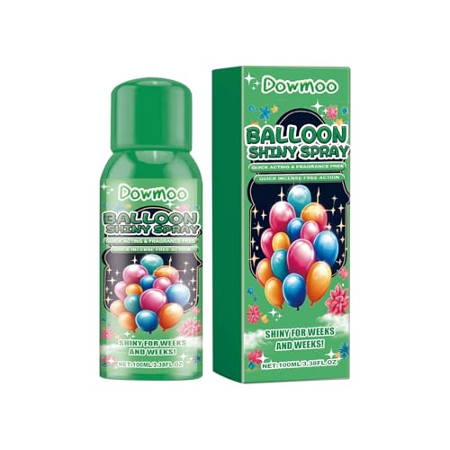 Pcingsia Hochglanz-Spray für Latexballons – elegantes Glanz-Finish, Aufheller für dauerhaftes Spray, 100 ml Ballonaufheller für dauerhaftes Spray, sofortiger Hochglanz für dauerhaften Glanz von Pcingsia
