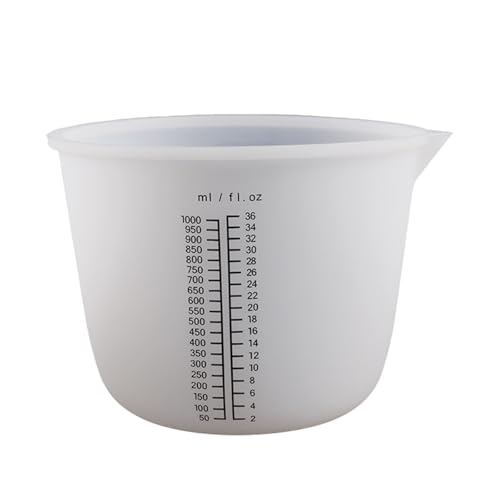 Silikon Messbecher, 1000 ml Kapazität Für Präzises Messen, Ideal Für DIY, Handmade Und Schmuckherstellung, Hochwertiger Silikonbecher Zum Gießen, Wiederverwendbarer Silikon Messbecher Gießpulver Silikon Messbecher, 1000 ml Kapazität Für Präzises Messen, Ideal Für DIY, Handmade Und Schmuckherstellung, Hochwertiger Silikonbecher Zum Gießen, Wiederverwendbarer Silikon Messbecher Gießpulver von Pcone Kon