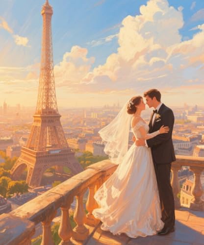 DIY Diamant Malerei Kits Vollbohrer Ölgemälde eines Paares am Turm von Paris Erwachsene Kinder Diamond Painting Set Stickerei Kreuzstich Crystal Strass kunsthandwerk für Home Wanddekoration Geschenk DIY Diamant Malerei Kits Vollbohrer Ölgemälde eines Paares am Turm von Paris Erwachsene Kinder Diamond Painting Set Stickerei Kreuzstich Crystal Strass kunsthandwerk für Home Wanddekoration Geschenk von PeBoo