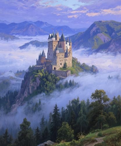 PeBoo 5D DIY Diamant Malerei Kits Voll Bohren Ölgemälde Burg Erwachsene Kinder Kristall Strass Mosaik Diamond Painting Art Kreuzstich Stickerei Craft Wohnzimmer Schlafzimmer Wanddekor PeBoo 5D DIY Diamant Malerei Kits Voll Bohren Ölgemälde Burg Erwachsene Kinder Kristall Strass Mosaik Diamond Painting Art Kreuzstich Stickerei Craft Wohnzimmer Schlafzimmer Wanddekor von PeBoo