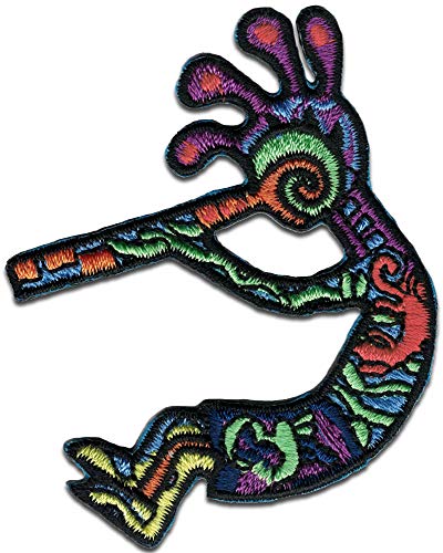 Kokopelli-Aufnäher, zum Aufbügeln oder Aufnähen, 5,1 x 7,6 cm von Peace Resource Project
