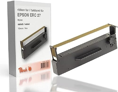 Peach Farbband ersetzt Epson ERC 27, violett, Nylon, 10mm/4m,Ribbon Gr653 von Peach
