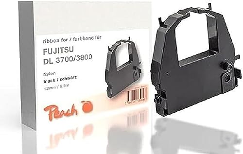 Peach Farbband ersetzt Fujitsu DL3700/3800, schwarz, Nylon, 13mm/8,5m, Ribbon von Peach