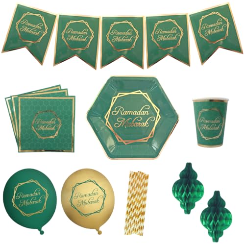 Party In A Box – Ramadan – Grün & Gold von Peacock Supplies