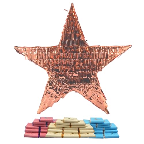 Star Pinata & Chocolate Squares Filler – Roségold von Peacock Supplies