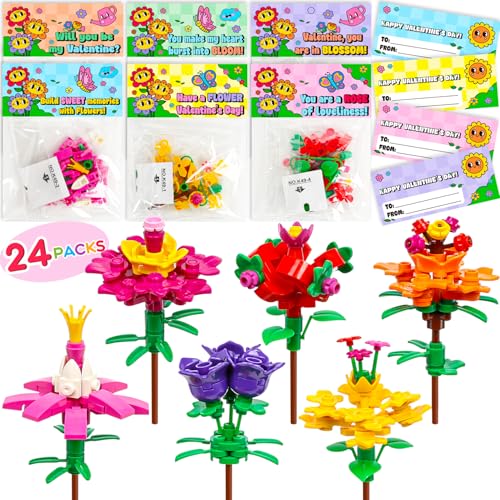 Valentinstagskarten für Kinder, Schule, mit Blumensträußen, Bausteinen, Valentinstagsgeschenke für Kinder, Klassenzimmer, Austausch, Jungen, Mädchen, Valentinstag, Party, Geschenke, Geschenktüten, Valentinstagskarten für Kinder, Schule, mit Blumensträußen, Bausteinen, Valentinstagsgeschenke für Kinder, Klassenzimmer, Austausch, Jungen, Mädchen, Valentinstag, Party, Geschenke, Geschenktüten, von Peacurh