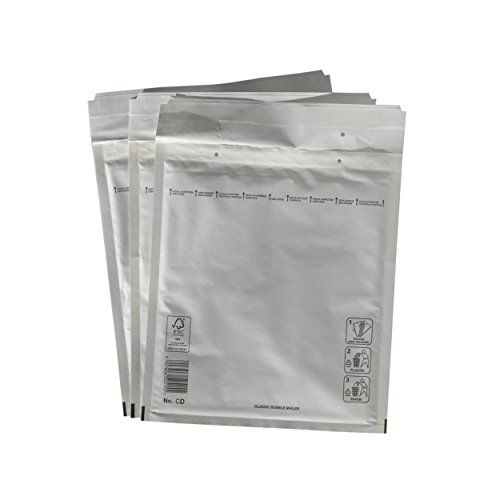 PeakPack 100x Premium Luftpolster Versandtaschen weiß Typ CD von PeakPack