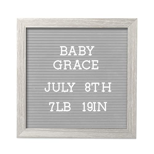Pearhead 25,4 x 25,4 cm Briefbrett, Kinderzimmer-Nachrichtenbrett, Meilenstein oder Baby-Ankündigungsschild, Krankenhaus-Geburtsschild, Baby-Mädchen oder Baby-Jungen, Geschenk, hellgrau Pearhead 25,4 x 25,4 cm Briefbrett, Kinderzimmer-Nachrichtenbrett, Meilenstein oder Baby-Ankündigungsschild, Krankenhaus-Geburtsschild, Baby-Mädchen oder Baby-Jungen, Geschenk, hellgrau von Pearhead