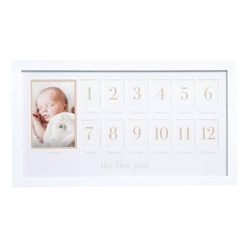Pearhead Fotocollage für das erste Jahr und geschlechtsneutrales Andenken, ideal für Babyparty, Geschenk zur Geburt und als Kinderzimmer-Dekor, 13 Fotoeinsätze, beige matt Pearhead Fotocollage für das erste Jahr und geschlechtsneutrales Andenken, ideal für Babyparty, Geschenk zur Geburt und als Kinderzimmer-Dekor, 13 Fotoeinsätze, beige matt von Pearhead