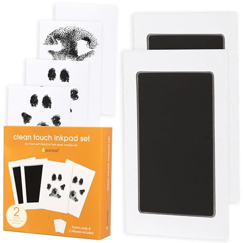 Pearhead Paw Print Clean-Touch Ink Pad, Mess Free Inkless Pet Impression Kit, Safe for Cats and Dogs, Pawprint Keepsake, Pack of 2 Pearhead Paw Print Clean-Touch Ink Pad, Mess Free Inkless Pet Impression Kit, Safe for Cats and Dogs, Pawprint Keepsake, Pack of 2 von Pearhead