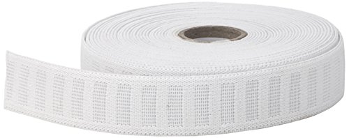 パール Pearl Elastikband, 2,5 cm bis 3 m, Weiß von Pearl
