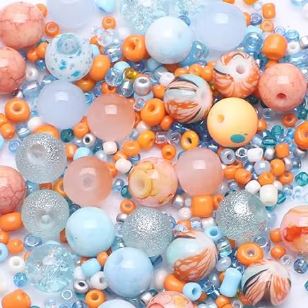 Glasperlen Mix plus Rocailles (Koralle & Meer) von Pearly Paradise