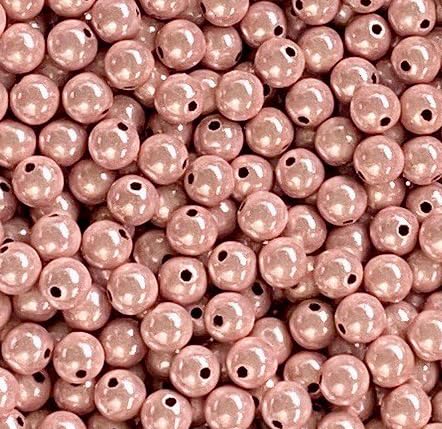 Wunderperlen 10mm mit zauberhaftem Glanz, 50g, Miracle beads, 3d-Illusion (Puder-Rose) von Pearly Paradise