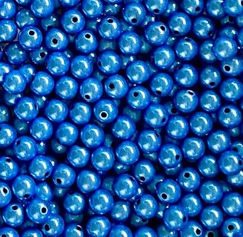 Wunderperlen 12mm (50g) mit zauberhaftem Glanz, Miracle beads, 3d-Illusion (Azur-blau) von Pearly Paradise