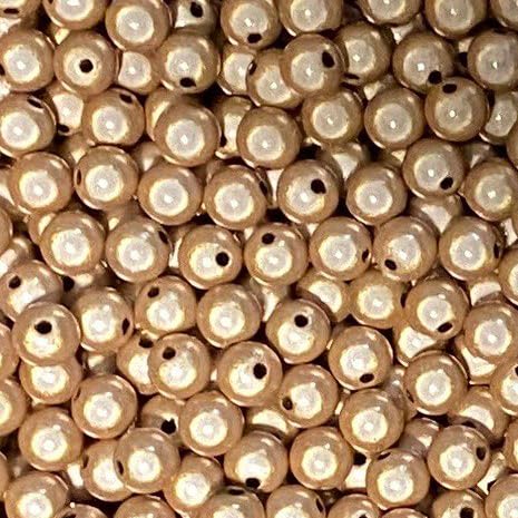 Wunderperlen 12mm (50g) mit zauberhaftem Glanz, Miracle beads, 3d-Illusion (Champagner) von Pearly Paradise