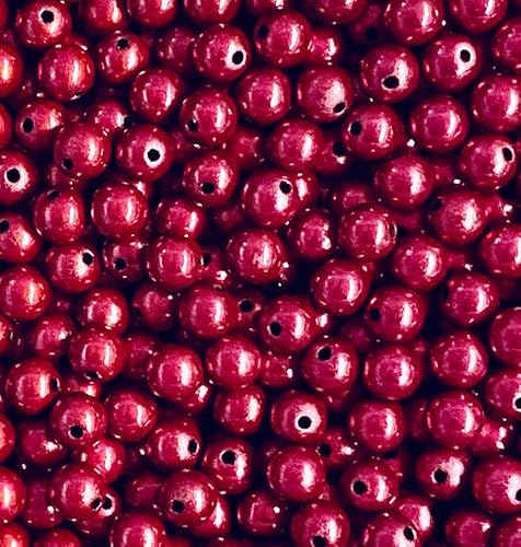 Wunderperlen 12mm (50g) mit zauberhaftem Glanz, Miracle beads, 3d-Illusion (Himbeere) von Pearly Paradise