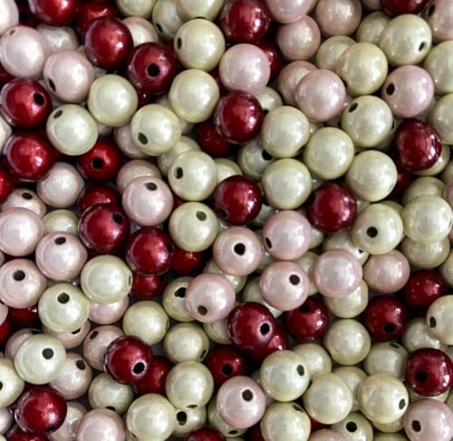 Wunderperlen 12mm (50g) mit zauberhaftem Glanz, Miracle beads, 3d-Illusion (Mix Love) von Pearly Paradise