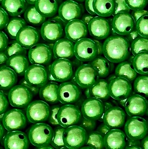 Wunderperlen 8mm (50g) mit zauberhaftem Glanz, Miracle beads, 3d-Illusion (Grün) von Pearly Paradise