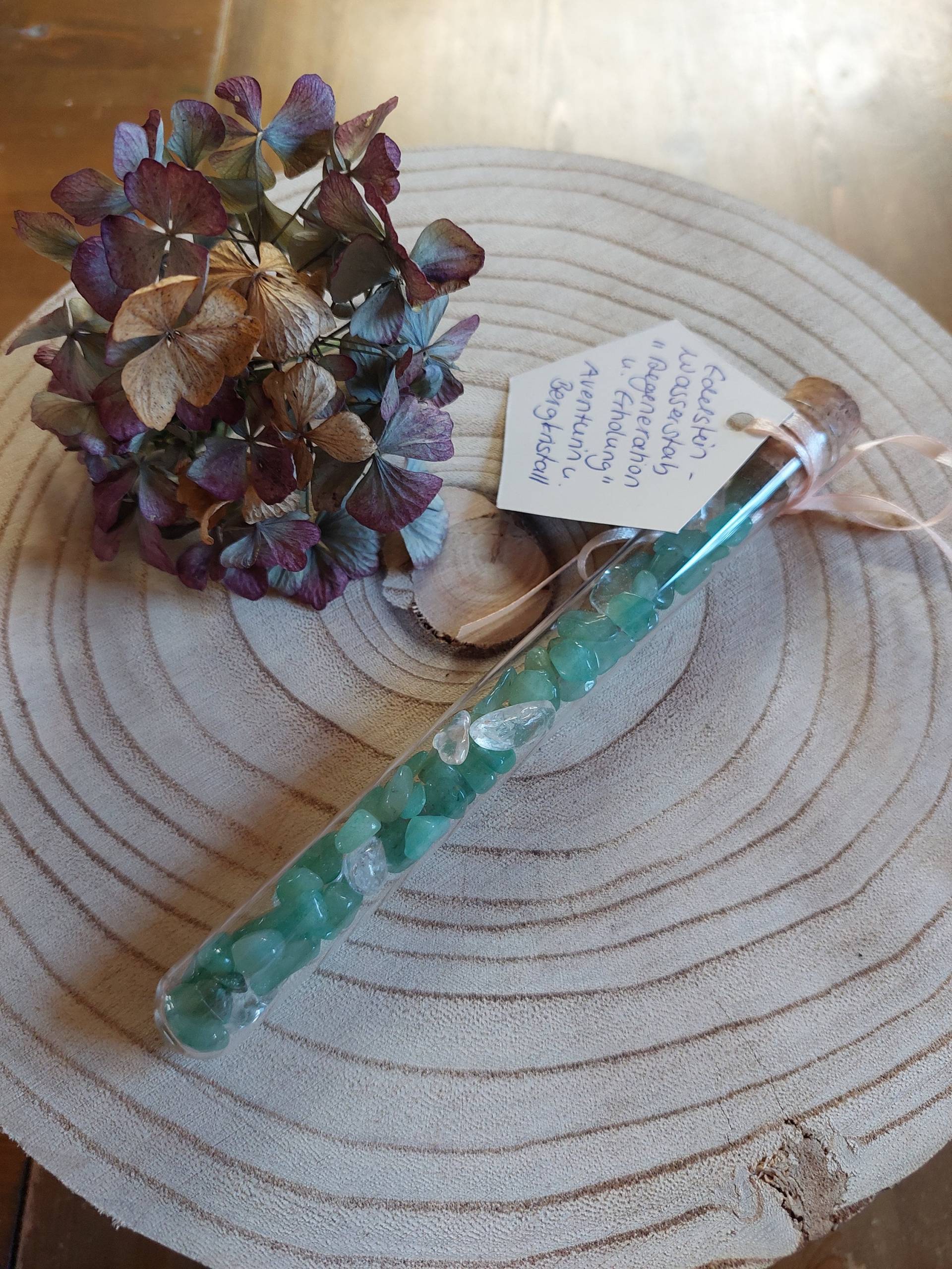 Edelstein Wasserstab , Erholung Und Regeneration Grüner Aventurin, Energetisiertes Wasser Edelsteinwasser - Der Kleine Edelstein Wasserstab , Erholung Und Regeneration Grüner Aventurin, Energetisiertes Wasser Edelsteinwasser - Der Kleine von PearlysSchatzkammer