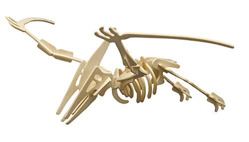 Pebaro 856/2 Holzbausatz Pterodactylus, 3D Puzzle fliegender Dinosaurier, Modellbausatz, Basteln mit Holz, Holzpuzzle, vorgestanzte Holzplatte, ausbrechen, zusammenstecken, fertig, Geschenkidee von Pebaro