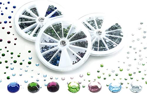 Pebaro 0259-7 1.440 Strasssteine zum Verzieren von Stoff, Leder, Papier, Glas und anderen Materialien, 4 verschiedene Größen und 7 Farben, für Hotfix Applikator Glitzersteine, Designen mit Strass Pebaro 0259-7 1.440 Strasssteine zum Verzieren von Stoff, Leder, Papier, Glas und anderen Materialien, 4 verschiedene Größen und 7 Farben, für Hotfix Applikator Glitzersteine, Designen mit Strass von Pebaro