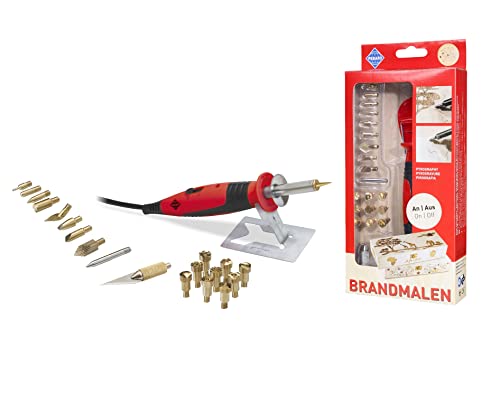 Pebaro 0262 Brandmalkolben mit An/Aus-Funktion, 9 Brennstempel, 9 Spitzen, Lötspitze, Styropormesser, Brandmalerei, Pyrographie, Holzbrennen, Holzbrenner, Löten, Styropor schneiden, Basteln mit Holz Pebaro 0262 Brandmalkolben mit An/Aus-Funktion, 9 Brennstempel, 9 Spitzen, Lötspitze, Styropormesser, Brandmalerei, Pyrographie, Holzbrennen, Holzbrenner, Löten, Styropor schneiden, Basteln mit Holz von Pebaro