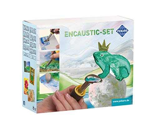 Pebaro 0279 Geschenkset Encaustic inkl. Kolben, Minibügeleisen, Schreibspitze, Messingbürste, 7 Wachsmalblöcke, je 5 weiße Karten in DIN A5 und DIN A6 zum Malen, Zeichnen, Schreiben mit Wachsmalfarben, 23 x 19 cm Pebaro 0279 Geschenkset Encaustic inkl. Kolben, Minibügeleisen, Schreibspitze, Messingbürste, 7 Wachsmalblöcke, je 5 weiße Karten in DIN A5 und DIN A6 zum Malen, Zeichnen, Schreiben mit Wachsmalfarben, 23 x 19 cm von Pebaro