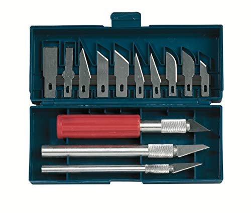 Pebaro 17-1S Messer-Set, Präzisionsmesser. 3 verschiedene Griffe, 13 auswechselbare Klingen, in praktischer Kassette, Basteln mit Papier, für Hobby, Handwerk, Modellbau Pebaro 17-1S Messer-Set, Präzisionsmesser. 3 verschiedene Griffe, 13 auswechselbare Klingen, in praktischer Kassette, Basteln mit Papier, für Hobby, Handwerk, Modellbau von Pebaro
