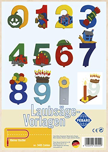 Pebaro 340S Laubsägevorlage Zahlen Ziffern 0-9, 3mm Sperrholz DIN A 4, Motiv vorgedruckt, aussägen mit Laubsägebogen, basteln, anmalen, fertig, Laubsägen, Basteln mit Holz, Geschenkidee, Lernspielzeug Pebaro 340S Laubsägevorlage Zahlen Ziffern 0-9, 3mm Sperrholz DIN A 4, Motiv vorgedruckt, aussägen mit Laubsägebogen, basteln, anmalen, fertig, Laubsägen, Basteln mit Holz, Geschenkidee, Lernspielzeug von Pebaro