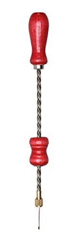 Pebaro 39S Drillbohrer mit Holzgriff rot, einfaches Bohren von kleinen Löchern mit der Hand, Löcher vorbohren, Basteln mit Holz, Hobbybastler von Pebaro