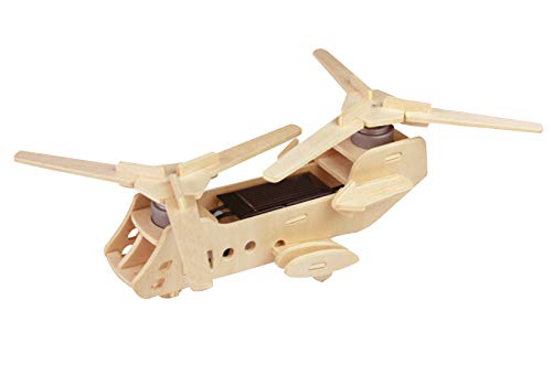 Pebaro 830/3 Solar Holzbausatz Militär-Hubschrauber, 3D Puzzle, Modellbausatz, Basteln mit Holz, Holzpuzzle, Bastelset, vorgestanzte Holzplatte, ausbrechen, zusammenstecken, fertig, Geschenkidee, Mittel Pebaro 830/3 Solar Holzbausatz Militär-Hubschrauber, 3D Puzzle, Modellbausatz, Basteln mit Holz, Holzpuzzle, Bastelset, vorgestanzte Holzplatte, ausbrechen, zusammenstecken, fertig, Geschenkidee, Mittel von Pebaro