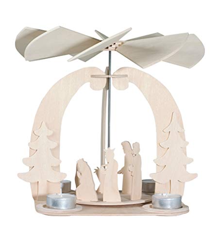 Pebaro 846 Holzbausatz Weihnachtspyramide, 3D Puzzle, Modellbau, Basteln mit Holz, Holzpuzzle, Bastelset, vorgestanzte Holzplatte ausbrechen, zusammenstecken, fertig, , Geschenkidee, Weihnachtsdeko Pebaro 846 Holzbausatz Weihnachtspyramide, 3D Puzzle, Modellbau, Basteln mit Holz, Holzpuzzle, Bastelset, vorgestanzte Holzplatte ausbrechen, zusammenstecken, fertig, , Geschenkidee, Weihnachtsdeko von Pebaro