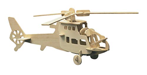 Pebaro 850/3 Holzbausatz Helikopter, 3D Puzzle, Modellbausatz, Basteln mit Holz, Holzpuzzle, vorgestanzte Holzplatte, inkl. Schmirgelpapier, ausbrechen, zusammenstecken, fertig, Geschenkidee Pebaro 850/3 Holzbausatz Helikopter, 3D Puzzle, Modellbausatz, Basteln mit Holz, Holzpuzzle, vorgestanzte Holzplatte, inkl. Schmirgelpapier, ausbrechen, zusammenstecken, fertig, Geschenkidee von Pebaro