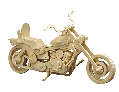 Pebaro 868/2 Holzbausatz 3D Puzzle Motorrad, Mehrfarbig von Pebaro
