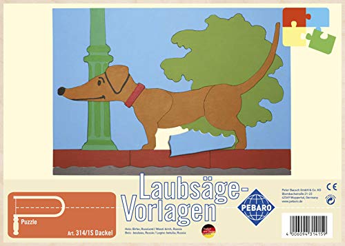 Pebaro Laubsägevorlage aus Holz Motiv Dackel, DIN A4 Pebaro Laubsägevorlage aus Holz Motiv Dackel, DIN A4 von Pebaro