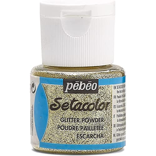 PÉBÉO Auxiliaire Setacolor Glitzerpuder, 1 Flasche, Gold, 10 g PÉBÉO Auxiliaire Setacolor Glitzerpuder, 1 Flasche, Gold, 10 g von Pebeo