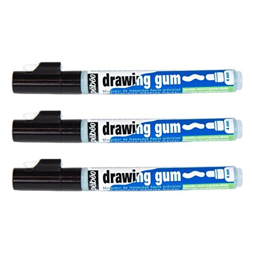 PÉBÉO Drawing Gum Marker, 4 mm, 3 Stück von Pébéo