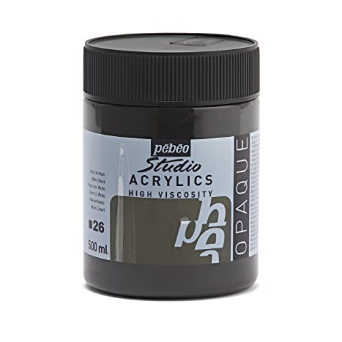Pebeo Studio Acrylfarbe, 500 ml, Marsschwarz, Mars Schwarz Pebeo Studio Acrylfarbe, 500 ml, Marsschwarz, Mars Schwarz von Pebeo