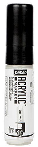 Pébéo 201701 Marker, Acryl, Spitze 5 – 15 mm, Weiß von Pébéo