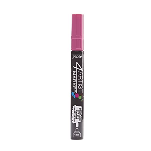 Pebeo 580137 4 Künstler Marker, Metall, pink von Pebeo